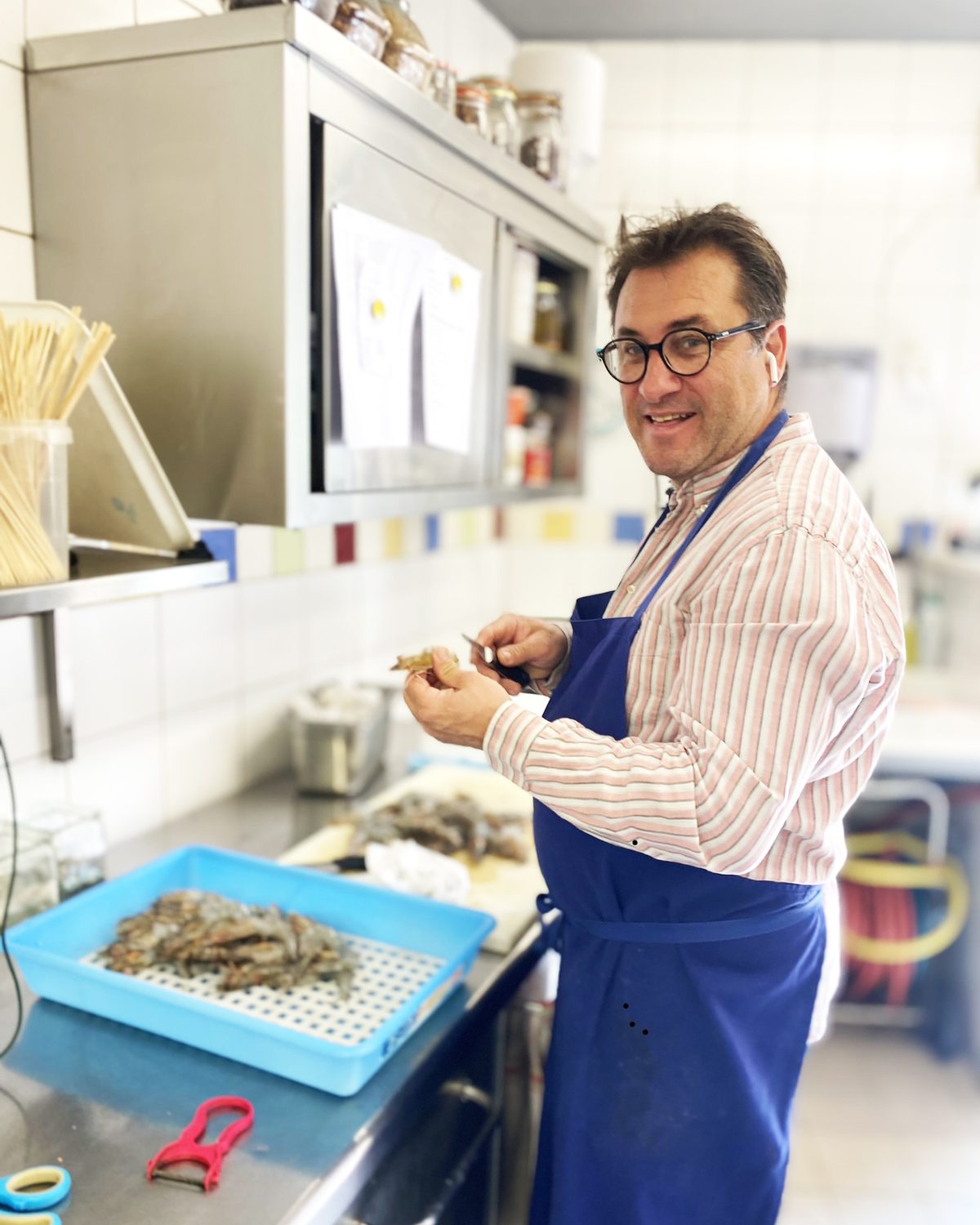 Jean-Christophe Cazorla en cuisine