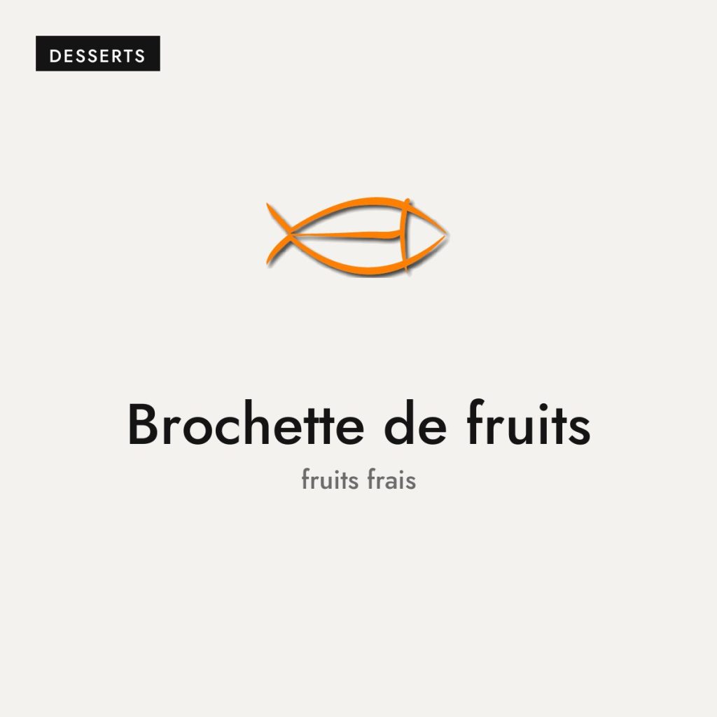 Brochette de fruits