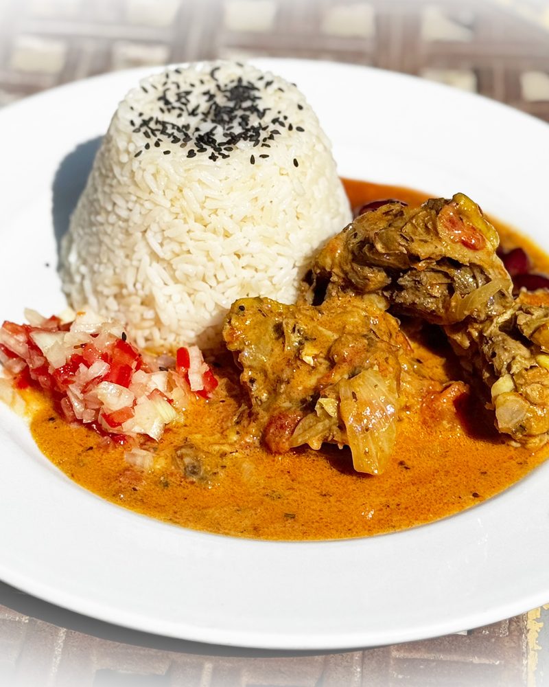 Poulet coco et riz