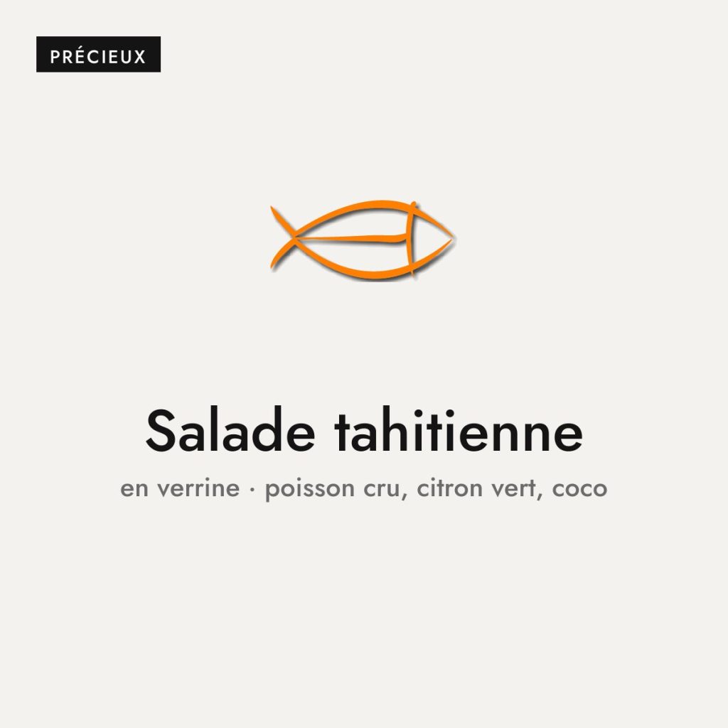 Verrine de salade tahitienne